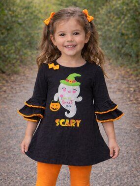 Emily Rose Halloween Ghost Kids Top Size 8